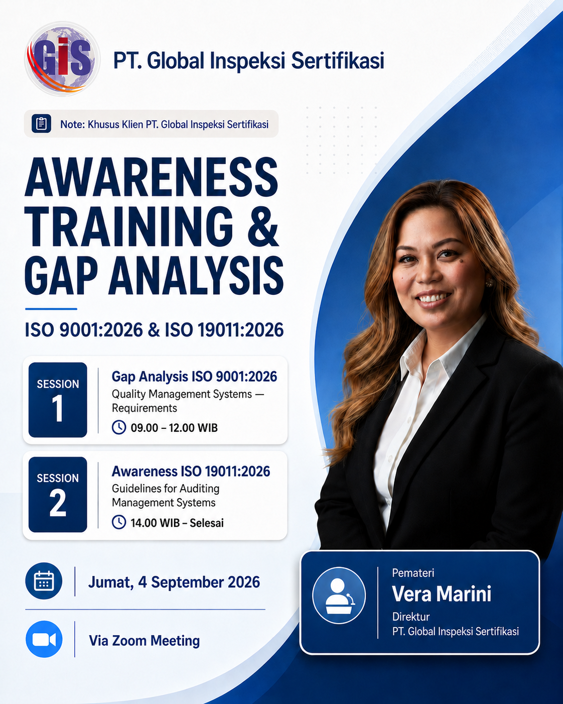 Awareness Training & Gap Analysis ISO 9001:2026 & ISO 19011:2026